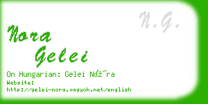 nora gelei business card